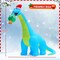 10FT Christmas Inflatables Outdoor Decorations, Blow Up Dinosaur Eat Christmas Tree Shake Dinosaur with Built-in LEDs for Christmas Indoor Outdoor Yard Lawn Garden Decorations